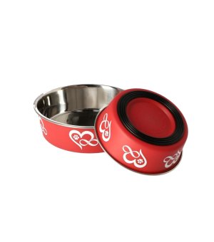 Dingo miska antypoślizgowa BONITA 0,75L 17cm czerwona