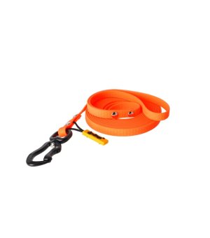 Dingo Smycz treningowa z rączką FLEX HONEY pomarańczowa 1cm / 3m