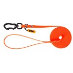 Dingo Smycz treningowa z rączką FLEX HONEY pomarańczowa 1cm / 3m