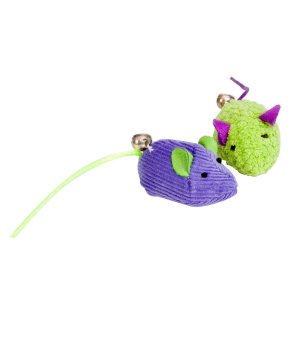 Dingo Zabawka dla kota Myszki Ananasowe 2szt. ananas + sztruks