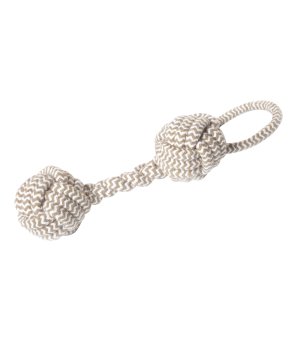 Dingo zabawka z linki - kość z rączką beżowa 22cm