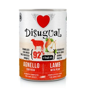 Disugual karma mokra dla psów dorosłych Jagnięcina z Gruszką 400g