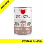 Disugual karma mokra dla psów dorosłych monobiałkowa Dzik ZESTAW 6x 400g