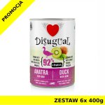 Disugual karma mokra dla psów dorosłych Kaczka z Kiwi ZESTAW 6x 400g