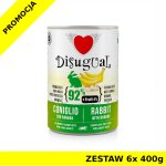 Disugual karma mokra dla psów dorosłych Królik z Bananem ZESTAW 6x 400g