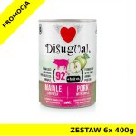 Disugual karma mokra dla psów dorosłych Wieprzowina z Jabłkiem ZESTAW 6x 400g