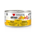 WYCOFYWANY Z OFERTY - Disugual karma mokra dla psów dorosłych Cubes Kurczak z Szynką Prosciutto i Melonem 150g