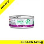 Disugual Veterinary Cat Diabetic Kaczka ZESTAW 6x 85g