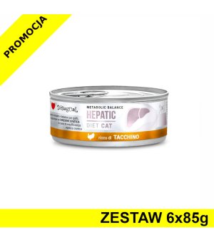 Disugual Veterinary Cat Hepatic Indyk ZESTAW 6x 85g