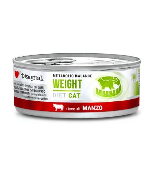Disugual Veterinary Cat Weight Wołowina 85g