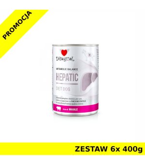 Disugual Veterinary Dog Hepatic Wieprzowina ZESTAW 6x 400g
