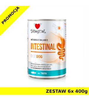 Disugual Veterinary Dog Intestinal Pstrąg ZESTAW 6x 400g