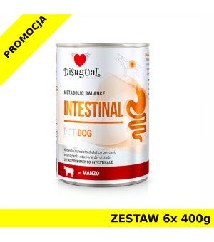 Disugual Veterinary Dog Intestinal Wołowina ZESTAW 6x 400g