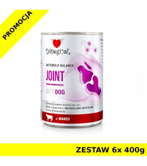Disugual Veterinary Dog Joint Wołowina ZESTAW 6x 400g
