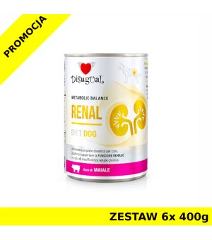 Disugual Veterinary Dog Renal Wieprzowina ZESTAW 6x 400g