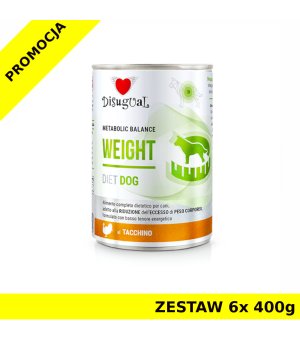 Disugual Veterinary Dog Weight Indyk ZESTAW 6x 400g