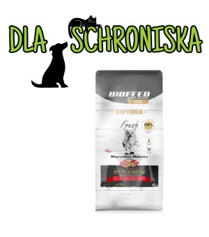 ❤️🐶 DO SCHRONISKA Euphoria karma sucha dla psów Wieprzowina z Wołowiną XS/S 8kg