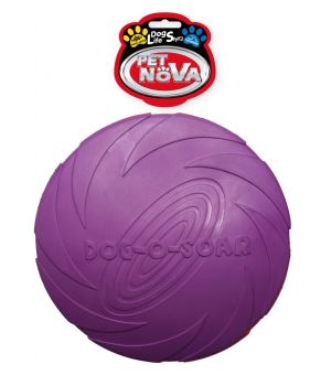 DOG LIFE STYLE Frisbee -  Dysk gumowy 22cm fioletowy