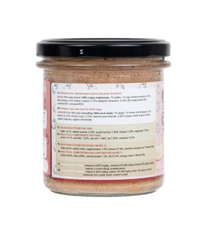 Dogstar karma mokra dla psów dorosłych Pure Wieprzowina z Jabłkiem 300g w słoiku