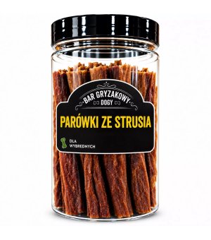 DOGY BAR GRYZAKOWY Parówka Struś z Malinami 1szt.
