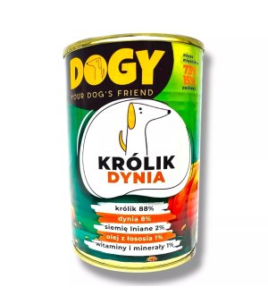 DOGY - Karma mokra dla psa Królik z Dynią 400g