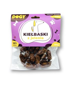DOGY - Kiełbaski z Jelenia 100g