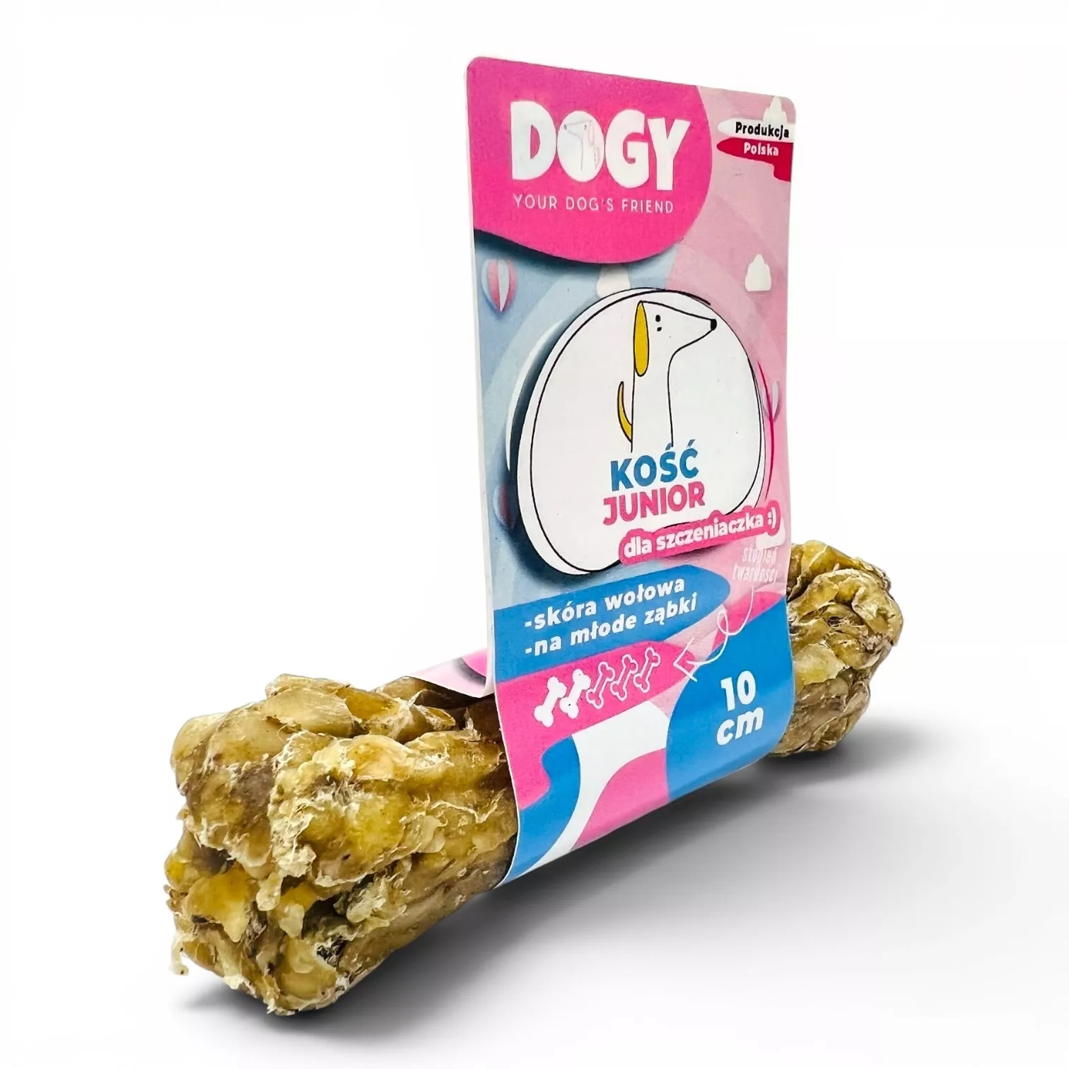 DOGY - Kość dla juniorów ze żwaczem i penisem wołowym 10cm