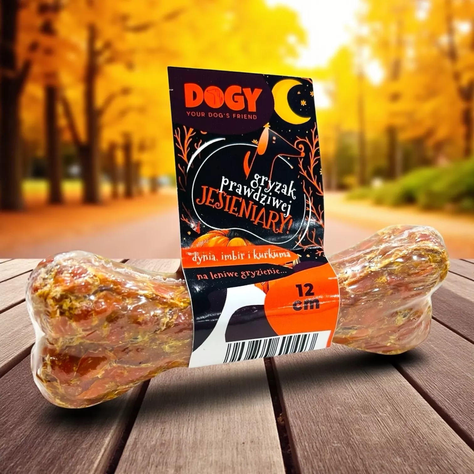 DOGY Kość - Gryzak Jesieniary na Leniwe Żucie 12cm