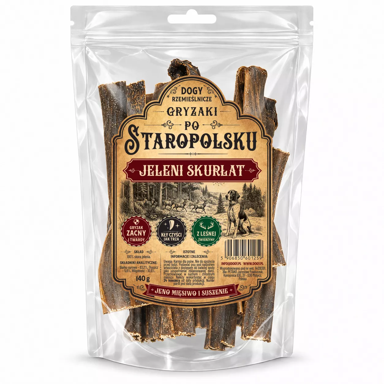 DOGY RZEMIEŚLNICZE Jeleni Skurłat 140g