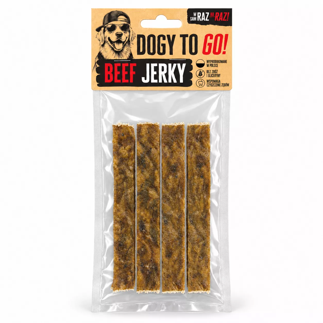 DOGY TO GO! Beef Jerky 4szt.