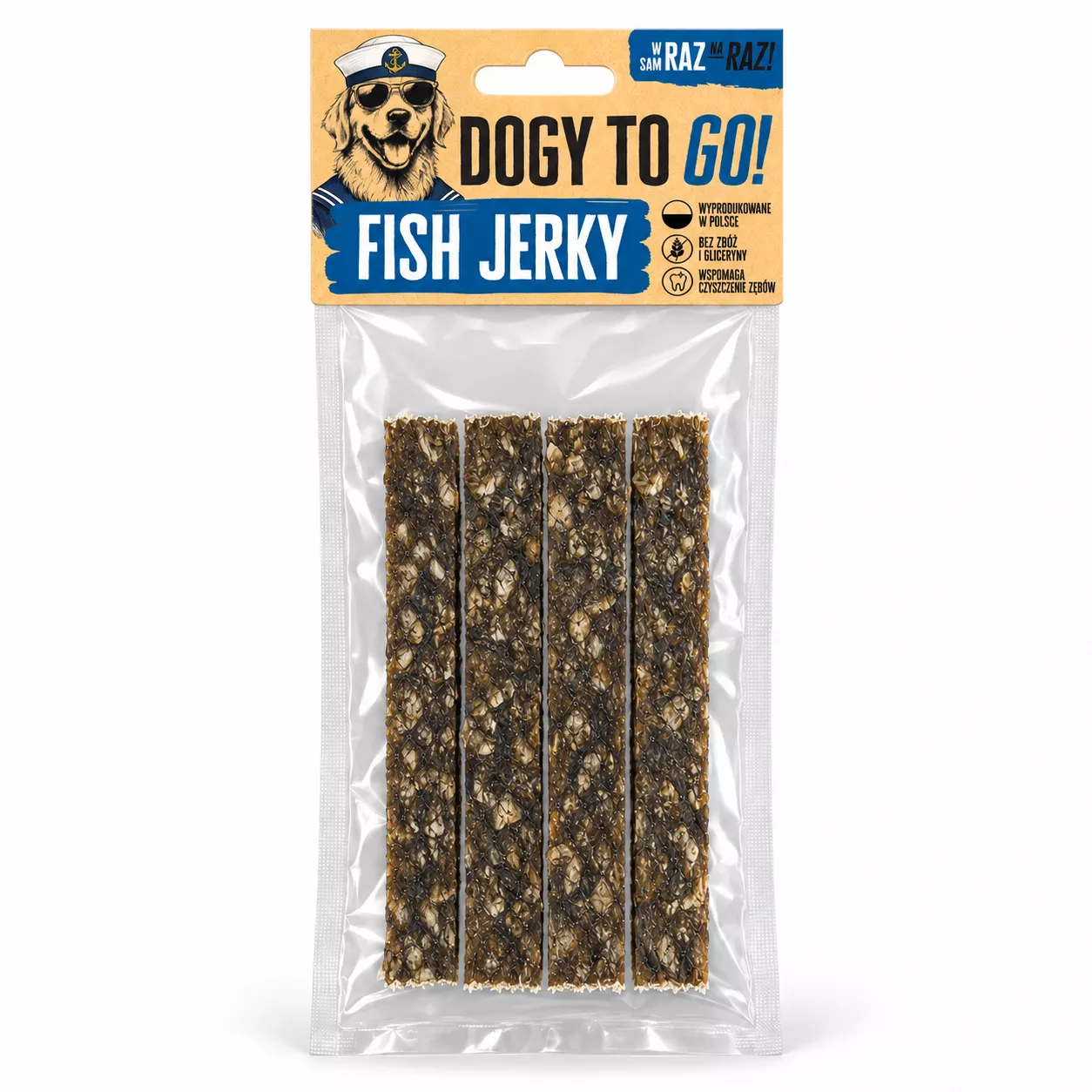 DOGY TO GO! Fish Jerky 4szt.