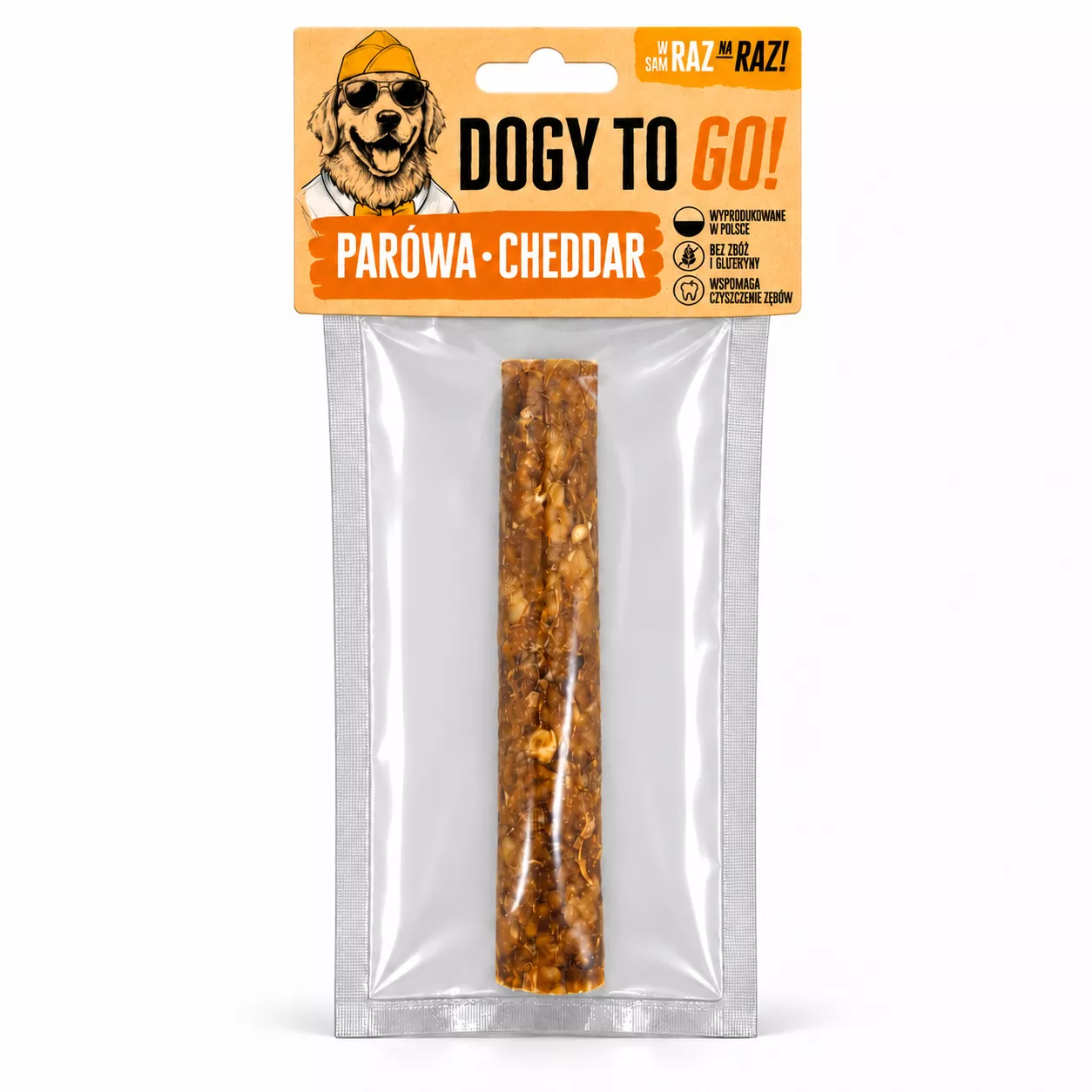DOGY TO GO! Parówa Cheddar 1szt.