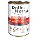 Karma mokra dla psa Dolina Noteci JUNIOR Serca wołowe puszka 400g
