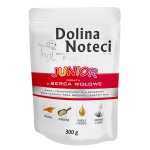 WYCOFYWANY Z OFERTY - Karma mokra dla psa Dolina Noteci JUNIOR Serca wołowe saszetka 300g 