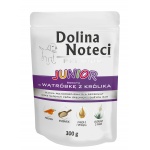 Karma mokra dla psa Dolina Noteci JUNIOR Wątróbka królika saszetka 300g