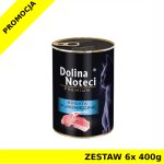 Dolina Noteci karma mokra dla kota bogata w Jagnięcinę ZESTAW 6x 400g