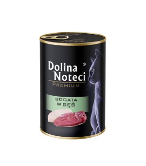 Dolina Noteci karma mokra dla kota bogata w Gęś 400g