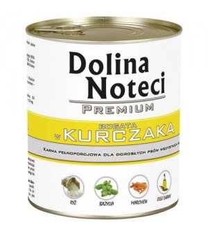 Karma mokra dla psa Dolina Noteci Kurczak puszka 800g 