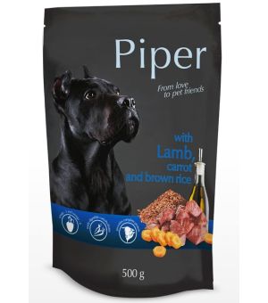Piper jagnięcina z marchewką i ryżem 500g dla psa