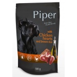 Piper serca z kurczaka z brązowym ryżem i szpinakiem 500g dla psa
