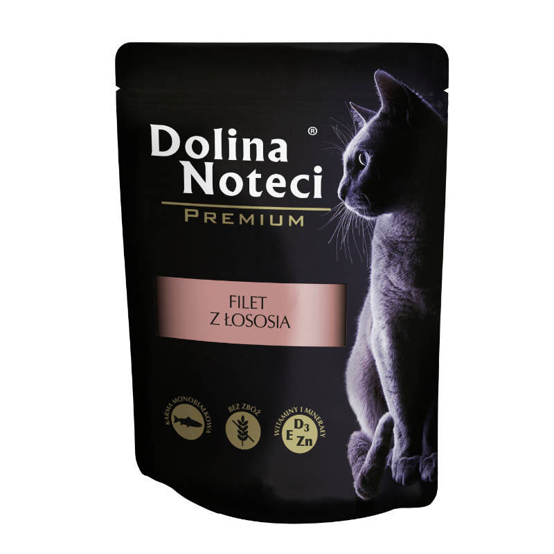 Dolina Noteci Premium mokra karma dla kota Filet z Łososia 85g