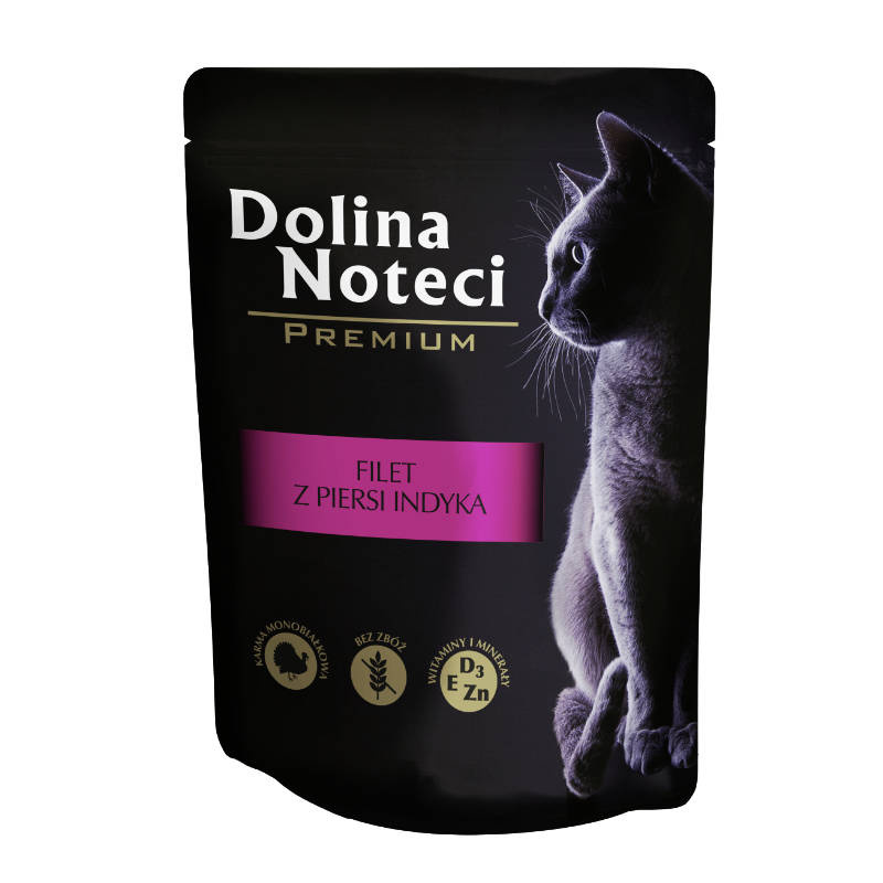 Dolina Noteci Premium mokra karma dla kota Filet z Piersi Indyka 85g