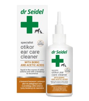 Dr Seidel OTIKOR Płyn do pielęgnacji uszu z kwasami borowymi i octowymi 75ml