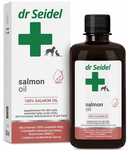 Dr. Seidel Salmon Oil Super Smak olej z łososia dla psa i kota 250ml