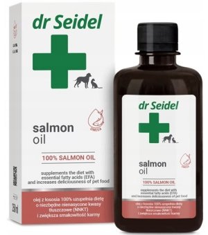 Dr. Seidel Salmon Oil Super Smak olej z łososia dla psa i kota 250ml