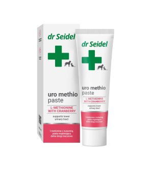Dr Seidel URO METHIO paste - wsparcie dla dróg moczowych dla psów i kotów 120g