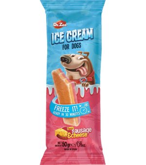 Dr Zoo Lody dla psów SAUSAGE & CHEESE o aromacie kiełbaski z serem 50g