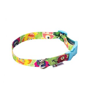 EL PERRO Obroża CLICK FUNNY M 2,5cm (32-49cm) - potworki