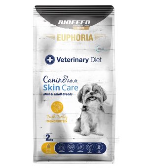 Euphoria VET Canine Adult Skin Care Fresh Mono Turkey - wsparcie zdrowej skóry i sierści XS/S 2kg