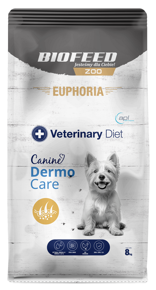 Euphoria VET Canine Dermo karma weterynaryjna dla psów z problemami skórnymi 8kg
